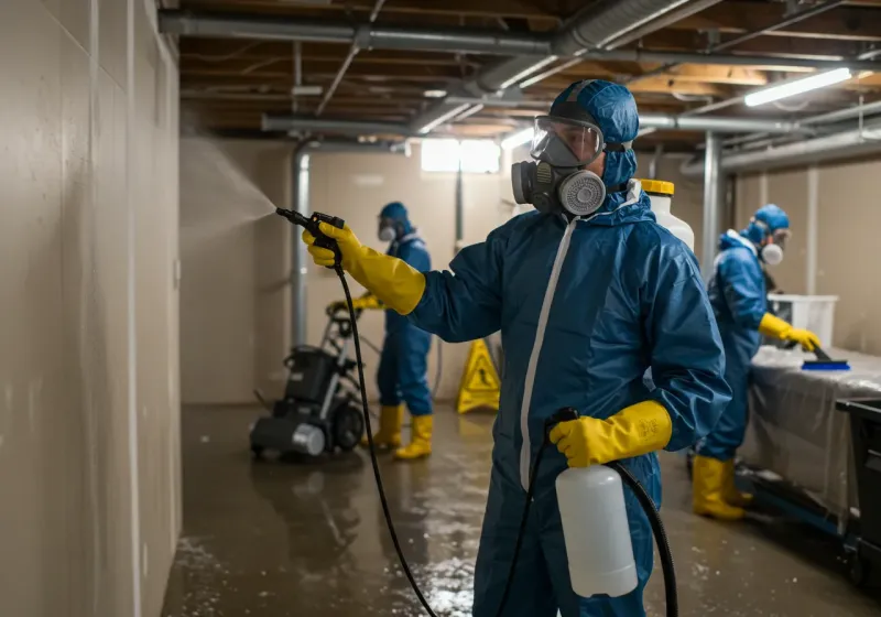 Basement Sanitization and Antimicrobial Treatment process in Wichita Falls, TX